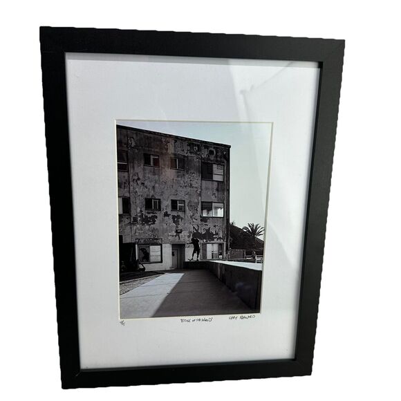 edge of the world chris bernard skateboarding photography Framed photo art - Picture 4 of 7